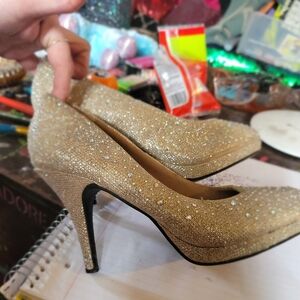 Elegant Gold High Heels